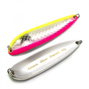 Блесна Salmon River Legend 34гр Red-Silver-Yellow